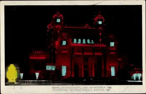 Ak Anvers Antwerpen, Exposition Internationale 1930, Wereldtentoonstelling, Palais du Congo