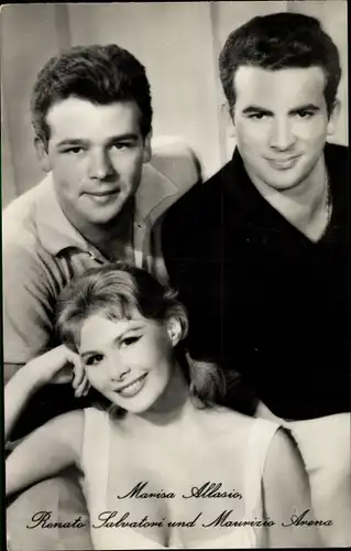 Ak Schauspieler M. Allasio, R. Salvatori, M. Arena, Giovanna