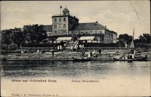 Ak Mrzeżyno Ostseebad Deep Pommern, Asmus Strandhotel