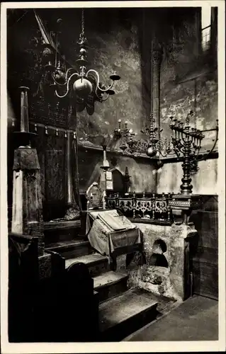 Judaika Ak Praha Prag Tschechien, Bundeslade in der Altneusynagoge