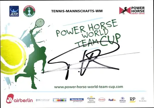 Ak Tennis-Mannschafts-WM, Tennisspieler Philipp Kohlschreiber, Autogramm