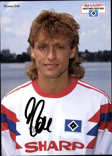 Ak Fußballspieler Thomas Doll, Autogramm, Hamburger SV