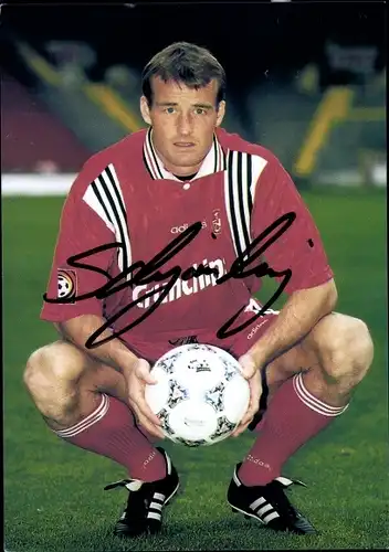 Sammelbild Fußballspieler Michael Schjönberg, 1. FC Kaiserslautern, Autogramm