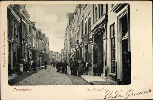 Ak Leeuwarden Friesland Niederlande, St. Jacobstraat