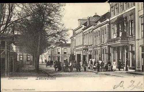 Ak Leeuwarden Friesland Niederlande, Langemarktstraat