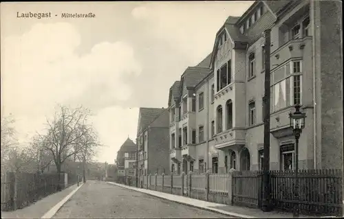 Ak Dresden Laubegast, Mittelstraße