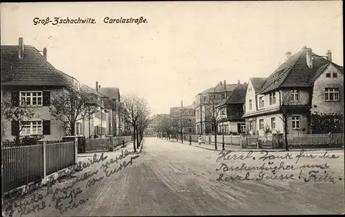 Ak Dresden Leuben Großzschachwitz, Carolastraße