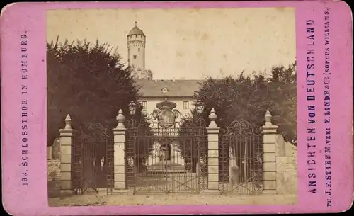 CdV Bad Homburg vor der Höhe Hessen, Schlosstor, Schloss Homburg