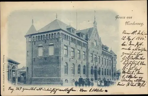 Ak Nordseebad Norderney Ostfriesland, Post