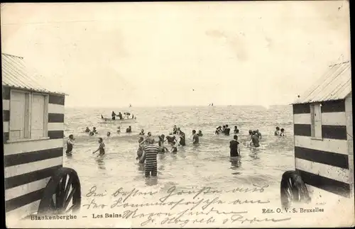 Ak Blankenberghe Blankenberge Westflandern, Les Bains