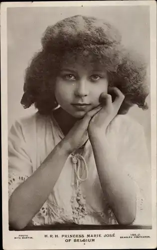 Ak Prinzessin Marie Jose von Belgien, Portrait