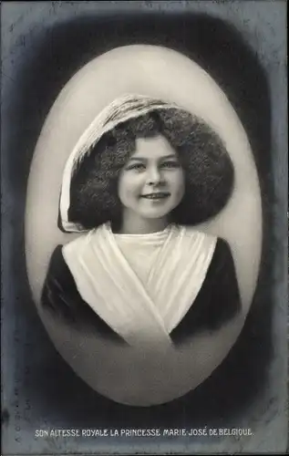 Ak Prinzessin Marie Jose von Belgien, Portrait