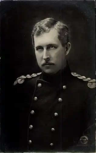 Ak König Albert I. von Belgien, Portrait in Uniform