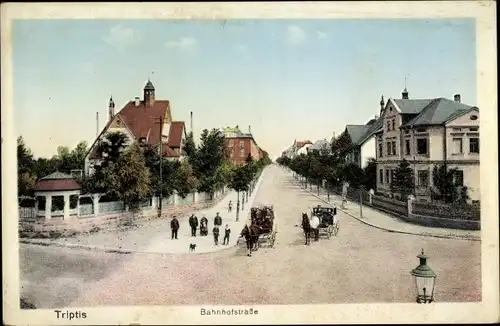 Ak Triptis in Thüringen, Bahnhofstraße