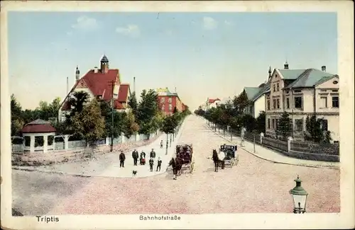 Ak Triptis in Thüringen, Bahnhofstraße