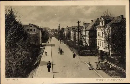 Ak Triptis in Thüringen, Bahnhofstraße