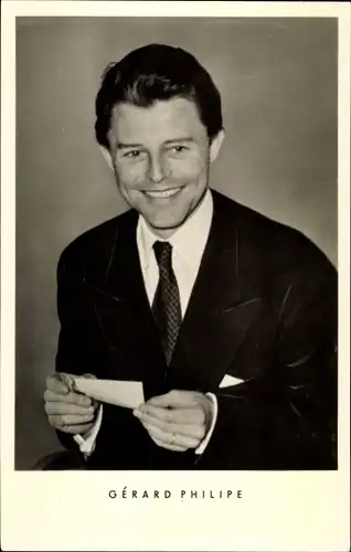 Ak Schauspieler Gérard Philipe, Portrait