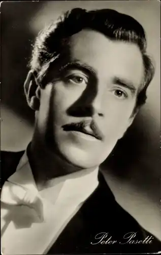 Ak Schauspieler Peter Pasetti, Portrait