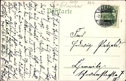 Ak Meerane in Sachsen, Marktplatz, Rathaus