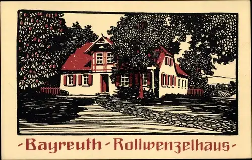 Künstler Ak Bayreuth in Oberfranken, Rollwenzelhaus