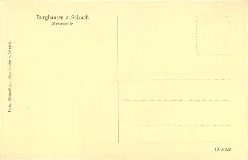 Künstler Ak Ermer, Frank, Burghausen an der Salzach Oberbayern, Messerzeile