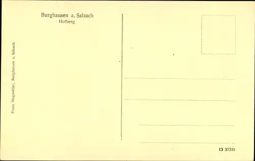 Künstler Ak Ermer, Frank, Burghausen an der Salzach Oberbayern, Hofberg