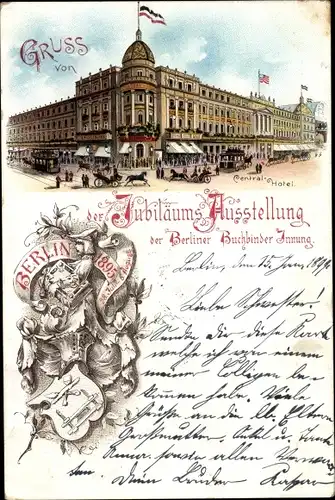 Litho Berlin Mitte, Central Hotel, Außenansicht von der Straße