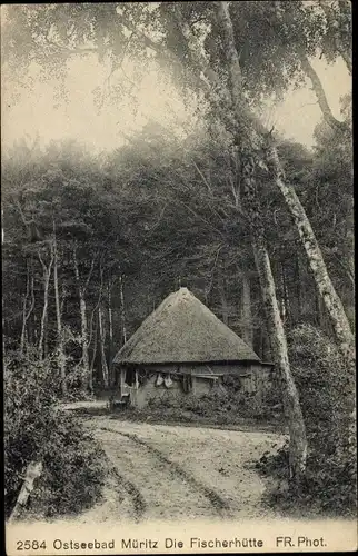 Ak Ostseebad Graal Müritz, Fischerhütte