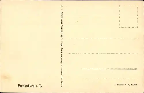 Ak Rothenburg ob der Tauber Mittelfranken, Taubertal, Luftbild