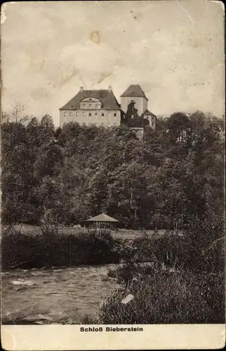 Ak Bieberstein Reinsberg in Sachsen, Schloss