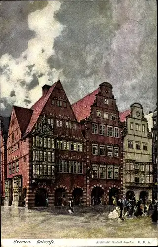 Künstler Ak Hansestadt Bremen, Ratscafé