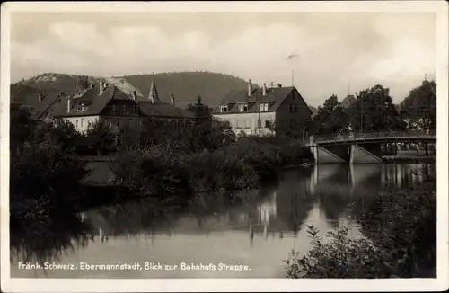 Ak Ebermannstadt in Oberfranken, Blick zur Bahnhofsstraße