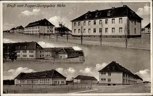 Ak Wahn Köln, Truppenübungsplatz, Kasernen