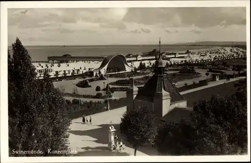Ak Świnoujście Swinemünde Pommern, Konzertplatz