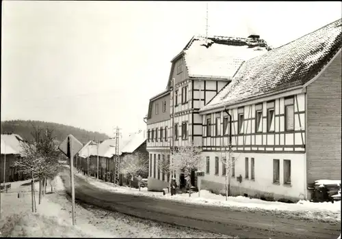 Ak Güntersberge Harzgerode am Harz, Handwerker-Erholungsheim, Winter