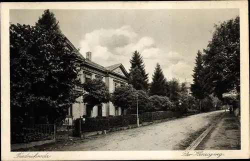 Ak Friedrichroda im Thüringer Wald, Herzogweg