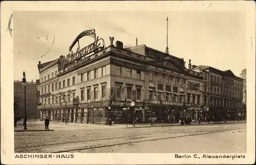 Ak Berlin Mitte, Alexanderplatz, Aschinger-Haus