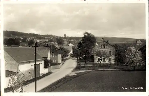 Ak Ohorn in Sachsen, Teilansicht, Dorfstraße