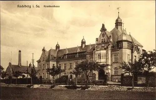 Ak Radeberg in Sachsen, Krankenhaus