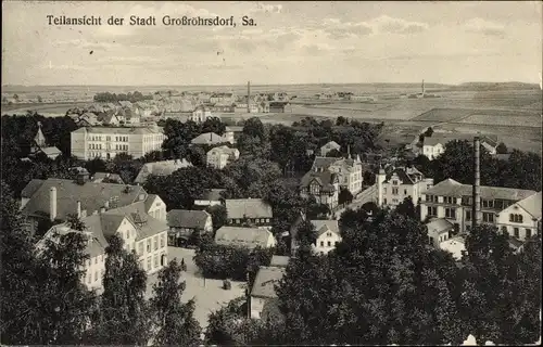 Ak Großröhrsdorf in Sachsen, Teilansicht