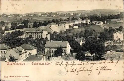 Ak Geissmannsdorf Bischofswerda im Kreis Bautzen, Panorama