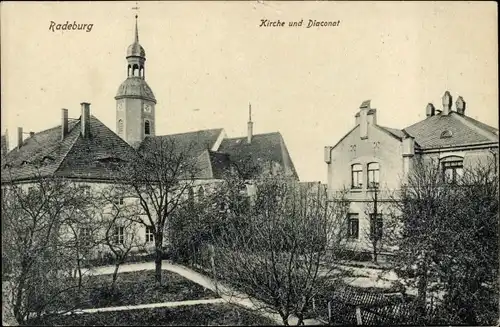 Ak Radeburg in Sachsen, Kirche und Diaconat