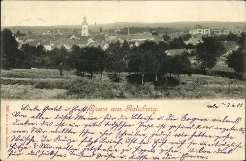 Ak Radeburg Sachsen, Totalansicht der Ortschaft