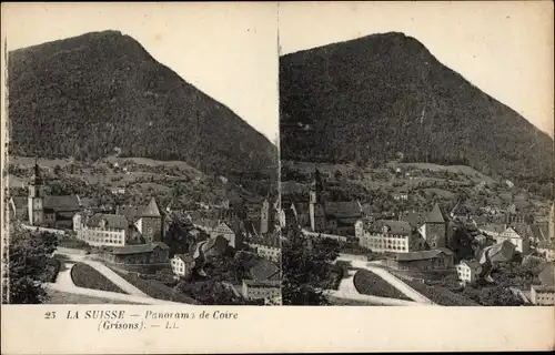 Stereo Ak Coire Kanton Graubünden Grisons, Panorama