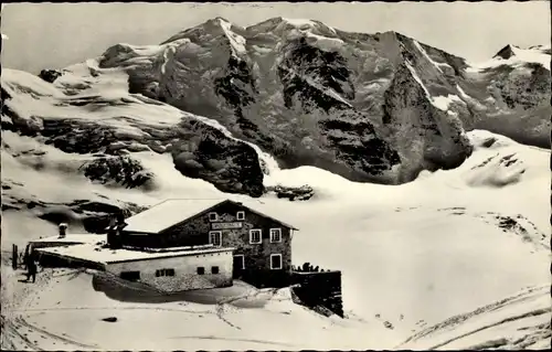 Ak Pontresina Kanton Graubünden Schweiz, Diavolezza Hütte, Persgletscher, Piz Palü