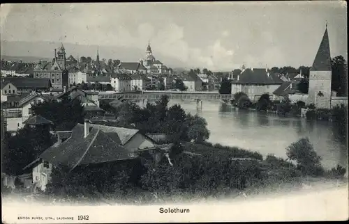 Ak Solothurn Stadt Schweiz, Gesamtansicht