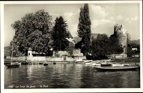 Ak La Tour de Peilz Kanton Waadt, le Port