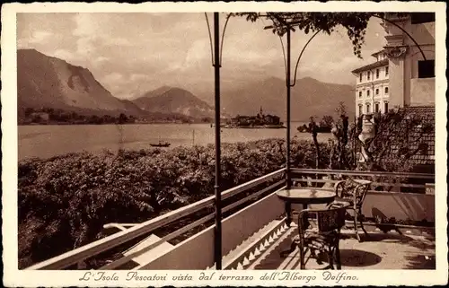 Ak Isola Bella Lago Maggiore Piemonte, Albergo Ristorante Delfino