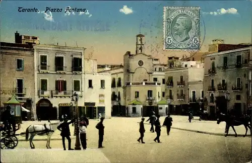 Ak Tarent Taranto Puglia, Piazza Fontana