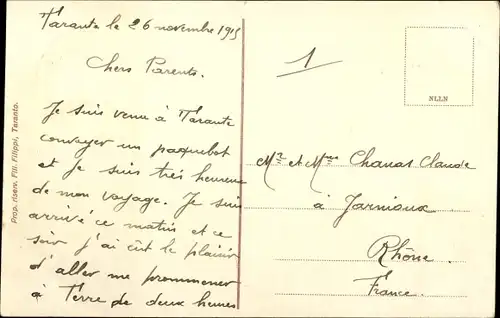 Ak Tarent Taranto Puglia, Veduta della Citta Vecchia